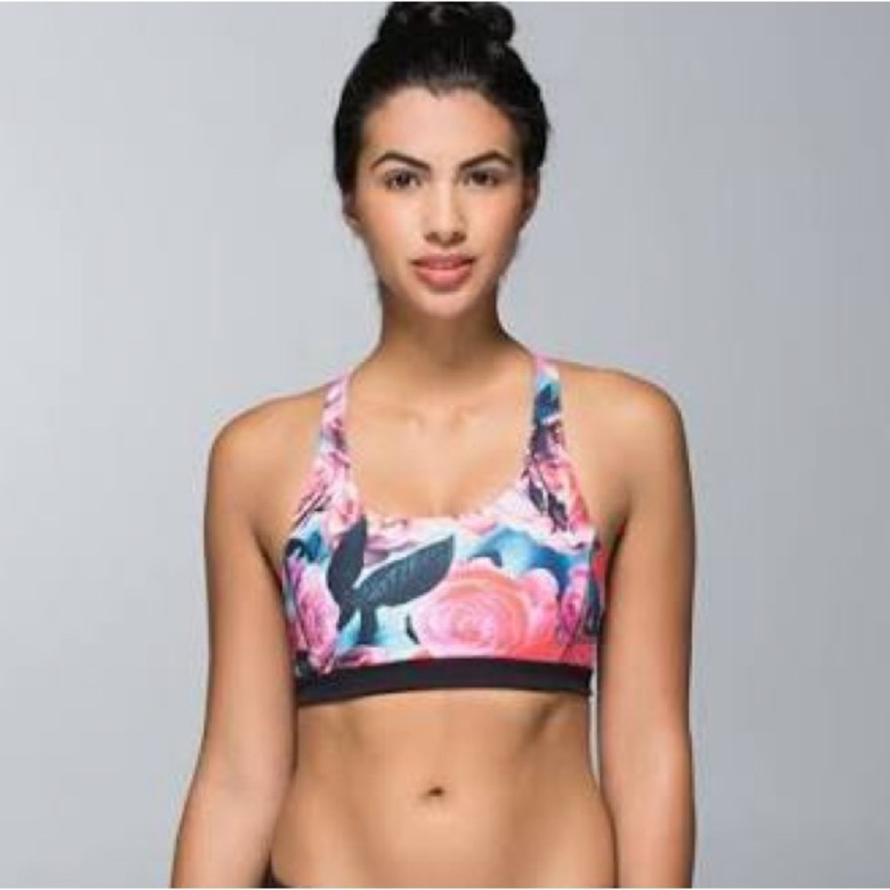Lululemon Top Speed Bra 10 Secret Garden